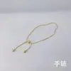 Pulsera japonesa y coreana de acero de titanio nueva para niñas, temperamento nicho, joyería de moda, pulsera de acero inoxidable que combina con todo, no se decolora, venta al por mayor