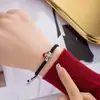 Pulsera linda del Dios de la Riqueza Hong Han Simple Dibujo Animado Tridimensional Cuerda de Mano Tejida a Mano Pulsera para Novia Pareja