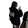 Sudadera con capucha gruesa forrada de forro polar para mujer, nuevo estilo coreano 2026, nicho, corte holgado, casual, moderna, marca, chaqueta para mujer