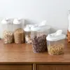 Nuevo Tarro Sellado de Grado Alimenticio de Plástico Transparente Caja de Almacenamiento de Cocina Juego de Tarros de Almacenamiento al Vacío