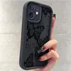 Funda Negra Mariposa Escalera Negra Ranura Nueva Adecuada para Teléfono Móvil Iphone14/15/16/17Promax