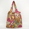 Bolsa de almacenamiento portátil para supermercado de exportación en stock mediana bolsa de compras bolsa de protección ambiental bolso de mano bolsa de compras plegable nailon