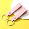 Llavero Creativo de Cuero PU Personalizado Colgante Simple para Accesorios de Bolsa Regalo de Negocios Llavero de Cuero para Coche