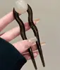 Charmoso Prendedor de Cabelo em Forma de U para Mulheres 2025 Novo Artefato de Prendedor de Coque de Alta Qualidade Acessório de Cabeça Simples e Elegante