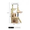 Rascador para gatos, nido para gatos, árbol para gatos, rascador integrado, plataforma para gatos, cápsula de espacio no ocupante para el hogar, plataforma de salto para gatos de madera no maciza