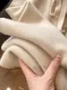Pantalones de Pierna Ancha de Punto de Lana de Alta Gama para Mujer, Ropa de Abrigo para Otoño e Invierno, Pantalones Rectos, Pantalones Casuales de Punto de Cachemira Grises