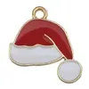 Conjunto de 30 Acessórios de Esmalte de Natal para DIY: Papai Noel, Boneco de Neve, Sino, Rena, Pingentes de Pulseira, Chaveiros