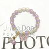 Nova pulseira de vidro doce de borboleta Mori feminina ins nicho pulseira de amigas contas florais de rachadura de gelo atacado