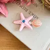 Presilha de Cabelo Colorida Estrela do Mar Concha Dopamina Super Fada Estilo Novo de Verão Presilha Lateral Presilha para Franja Acessório de Cabelo Estilo Férias na Praia