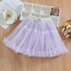 Saia tutu das meninas primavera e verão bebê bolo macio saia saia de malha pettiskirt princesa saia saia curta all-matching