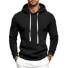 Sudadera con capucha para hombre de Amazon, estilo europeo y americano, jersey con cordón para otoño e invierno, top simple y versátil de forro polar de manga larga