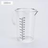 Jarra medidora de plástico acrílico 500ml con escala PC engrosado 3000ml resistente a altas temperaturas té con leche cocina horneado taza medidora