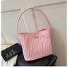 Bolsa de Lona Transfronteiriça para Mulheres, Grande Capacidade, Novo Modelo 2026, Versátil de Verão Casual Tendência Mais Vendido Bolsa de Ombro/Axila Estilo Balde