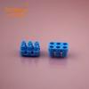 B6- 302015 Soft Blue Double Row 6-Column Blocos de construção de borracha macia Acessórios para blocos de construção Blocos de construção octogonais Blocos de construção universais