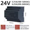 Trilho Guia Hdr-60 / Fonte de Alimentação Chaveada 100W Transformador 24V 220 Turns 12V Tipo Trilho Guia CC