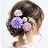 Pinzas y Accesorios para el Cabello Transfronterizos, Pasadores en Forma de U, Borlas, Set de Flores de Seda Gypsophila, Tocados Florales para Yukata