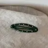 Pinza de pelo de lunares básica versátil triángulo óvalo clip para el cabello metal gota de aceite color punto clip para el cabello tocado accesorios para el cabello nuevo
