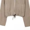 Estilo Europeo y Americano Transfronterizo Z 2026 Nueva Moda Elegante Ropa de Mujer al por Mayor Chaqueta Corta Elegante con Cuello y Manga Larga 1327572