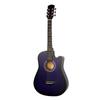Venta directa de guitarras de fábrica de 38 pulgadas para popularización de canciones folclóricas, para principiantes, principiantes, principiantes, guitarra folclórica, estudiantes masculinos y femeninos, práctica de piano.