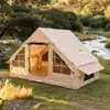 Barraca inflável transfronteiriça 6,3 m² Tenda de camping dobrável automática integrada espessa à prova de sol e chuva para 4-6 pessoas