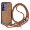 Adequado para Capa Traseira de Celular Vivo V60 Crossbody Estilo Retro com Ferragens S30/X200Ultra/Iqoo Neo 8