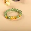 Venta directa de fábrica pulsera de ágata calcedonia imitación oro vietnamita obsidiana valiente puesto de joyería regalo venta en vivo