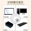 Luz Noturna USB Economizadora de Energia Luz Noturna de Cabeceira para Quarto Power Bank Luz de Emergência para Queda de Energia Luz de Atmosfera LED Pequena Redonda com Proteção para os Olhos