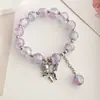 Pulsera de Joyería de Nuevo Estilo, Joyería de Cuentas de Cristal Estilo Coreano, Pareja, Estudiante, Pulsera Infantil, Joyería para Niñas al por Mayor