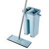 Mopa Plana Lavable a Mano para el Hogar Perezoso con Rasqueta Mopa Giratoria para Limpieza Húmeda y Seca Multiusos
