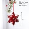 Nova decoração de Natal Cross Border vinho tinto Flocking Bow Elk Pendant Decoração de árvore de Natal Enfeite Pendant