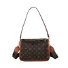 Bolsa de Hombro Única 2026, Gran Capacidad, Elegante y Lujosa, con Monograma, Bolso Cruzado Versátil, en Stock, Listo para Enviar, Bolso Cruzado con Monograma