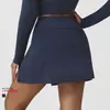 Pantalones Falda Deportivos para Exteriores Transfronterizos Europeos y Americanos con Correas Todo en Uno Transpirables Anti-Exposición Falda de Tenis Falsa de Dos Piezas para Mujer