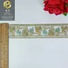 Renda Bordada em Organza Transfronteiriça 4cm Estilo Étnico Acessórios para Vestuário Hanfu Acessórios Estilo Chinês Feito à Mão DIY em Estoque