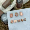 [Principal Hua] Líquido de Teñido de Metal Super Brillante para Uñas Cortas Color Bronce Dorado Plata Secado Rápido Líquido de Teñido para Metal