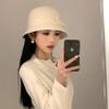 Sombrero de pescador de lana estilo Chanel para otoño e invierno, estilo francés retro Hepburn, con lazo, elegante sombrero de alta sociedad.