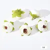 Flor de brote de té simulación transfronteriza flor de brote de hoja retro cabeza de flor de brote corsage tocado flor decorativa pequeños accesorios de camelia