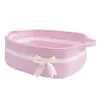 Cesta de armazenamento de corda de algodão trançada cesta de corda de algodão com alça cesta fofa cesta de presente cesta decorativa cesta de armazenamento