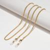 Cadena de Metal para Gafas Amazon Transfronteriza para Mujer, Cadena para el Cuello, Cadena Antideslizante para Gafas, Estilo Retro Británico