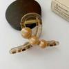 Presilha de Pérola Sofisticada, Elegante e Simples para Mulheres, Estilo Coreano, Suave Elegante, Presilha Garra Acessório de Cabelo para a Parte de Trás da Cabeça
