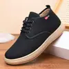Zapatos de Algodón Cálidos con Forro de Terciopelo Nuevos de Invierno para Hombre, Cómodos, Suela Suave, de Cordones, para Personas de Mediana Edad y Mayores, Casuales, Antideslizantes, Resistentes al Desgaste, Zapatos de Papá