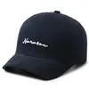 Gorra de béisbol bordada con letras transfronterizas para hombre y mujer, gorra de protección solar, gorra de visera corta, sombrero casual versátil para exteriores