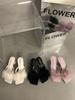 Tacones Altos Franceses, Pantuflas Peludas, Zapatos de Mujer, Ropa de Exterior, Sandalias Negras de Nuevo Estilo de Verano de Hada