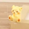 Urso de Cor Sólida Desenho Animado de Resina 3D Acessório DIY Chaveiro Decoração de Mesa de Carro Pingente