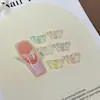 Acessórios para nail art de borboleta na cor aurora, conjunto misto, decorações 3D para unhas com tema de verão iridescente, acessórios de brinco, DIY