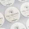 Pegatinas de Papel Personalizadas con Patrón de Árboles para Sellos de Cajas de Empaque, Pegatinas de Papel Texturizado de Alta Calidad Estilo Vintage, Etiquetas para Té