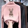 Camiseta térmica para niña con forro de forro polar, estilo otoño e invierno, cuello semi-alto, capa interior gruesa y cálida, camiseta de manga larga para niños con acabado cepillado