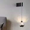 Lámpara de Pared Ajustable Montaña de Nieve, Lámpara de Mesita de Noche, Nuevo Estilo Artístico Francés de Lujo para Dormitorio, Sala de Estar, Pasillo, Vestíbulo y Entrada