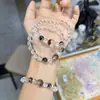 Polvo de Cristal Blanco Natural Cristal con Tacto Frío, Pulsera de Aguamarina, Sencilla y Exquisita, de un Solo Círculo, Regalo Popular para Mujeres