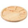Plato de madera para cocinar, té, frutas secas, dulces, nueces, melones, aperitivos, platos universales para refrigerios.