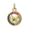 Nueva Tendencia de Moda Colgante de Mariposa con Circonita Microincrustada de Cobre Accesorios de Joyería para Pulsera, Collar, Pendientes, Llavero